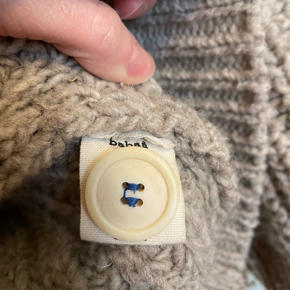 SOLD Babaa Wool Cardigan No. 19 in Mist - Picture 4 of 4